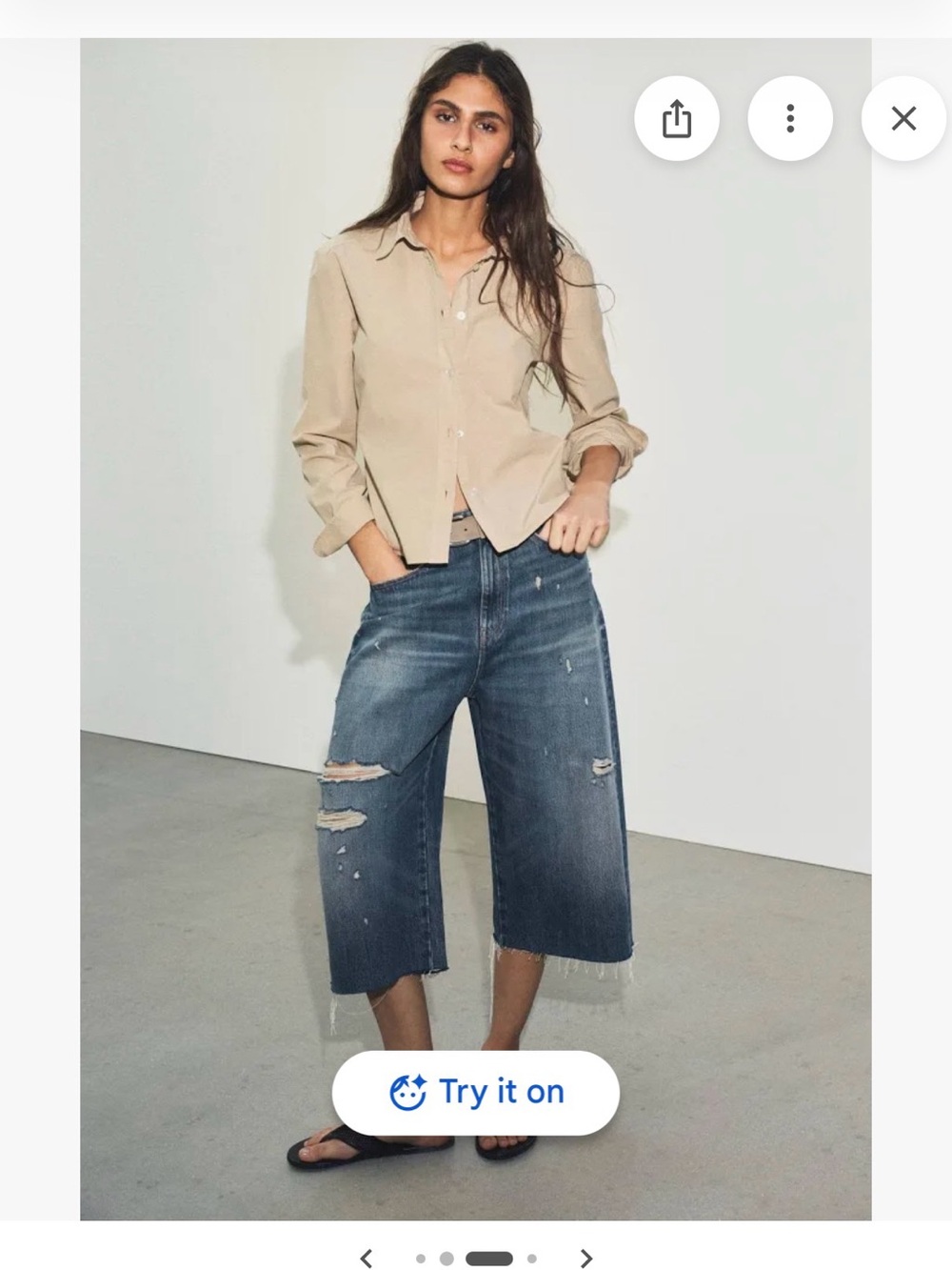 Zara Distressed shirt